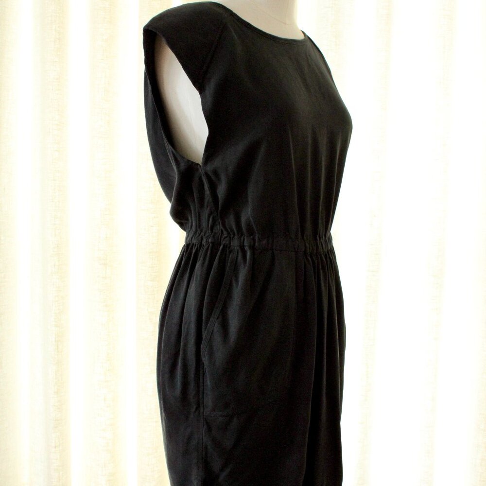 Wilfred- Sexy Black Tie Back Cotton Dress